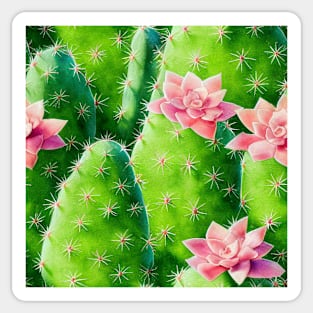 Watercolor cactus plant cactus pattern Sticker